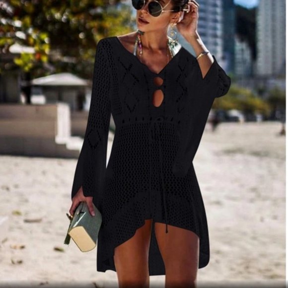 Private Label Other - Boho Crochet Coverup for Bathing Suit Knit OS